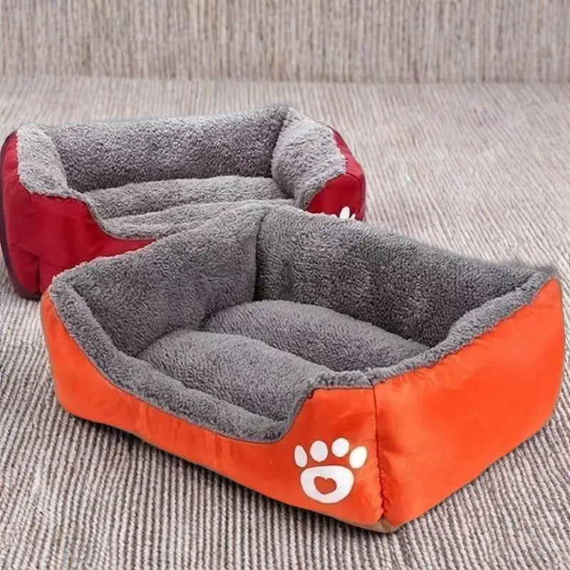 Large Pet House Dog Bed Cat Mat Long Plush Deep Sleeping Warm Soft Small Dog Cushion Calm Beds for Puppy Chihuahua