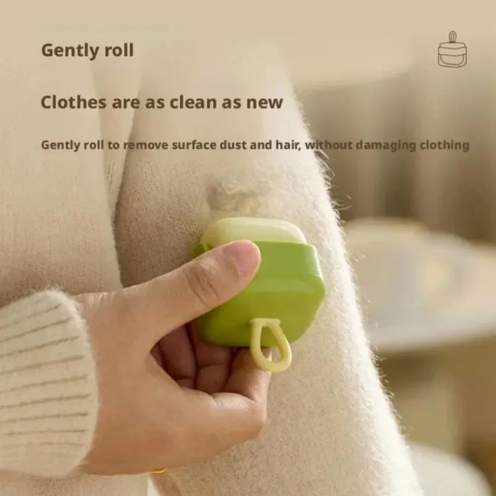 Mini Reusable Washable Lint Roller Strong Adhesive Hair Sticking Machine Dust Removal Brush for Clothes Pets Furniture Cleaning