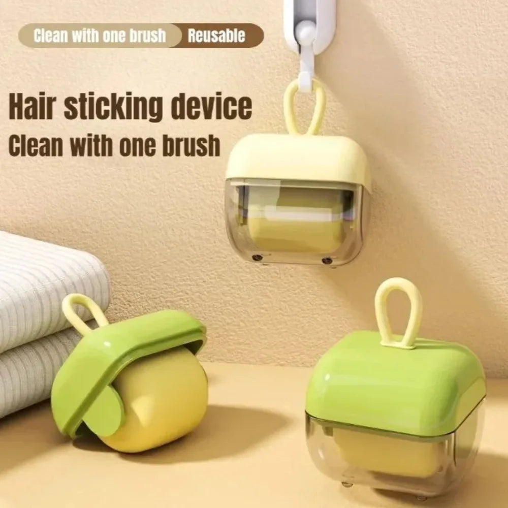 Mini Reusable Washable Lint Roller Strong Adhesive Hair Sticking Machine Dust Removal Brush for Clothes Pets Furniture Cleaning