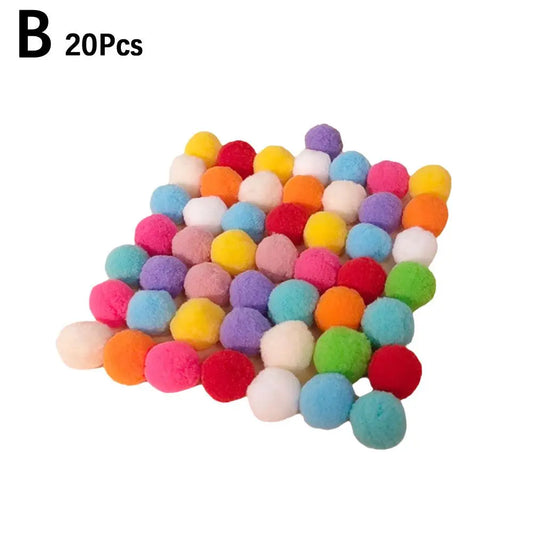 Cat Toys Interactive Launch Training Toy for Pet Kitten Creative Mini Shooting Gun Games Stretch Plush Ball Toys Pet Supplies